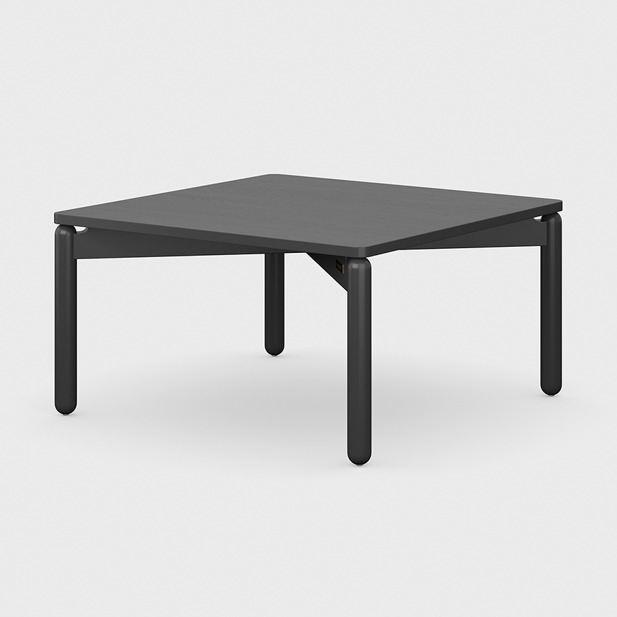 Столик кофейный Saga, 75х75 см, темно-серый