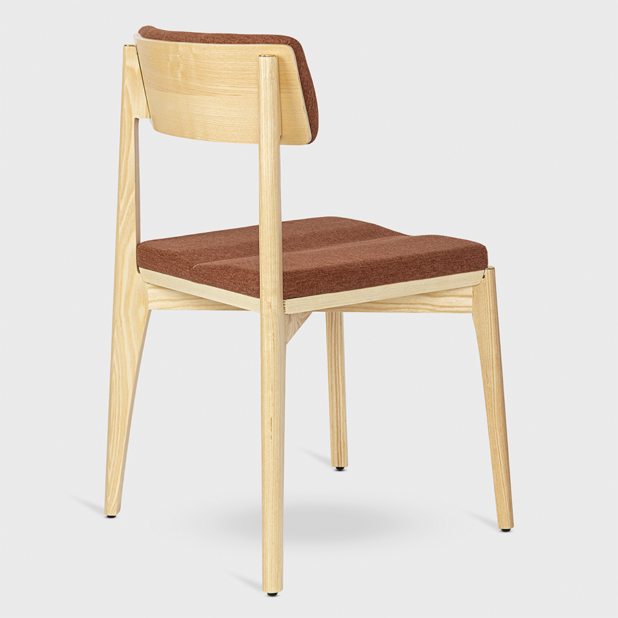 Стул Aska, рогожка, ясень/терракота