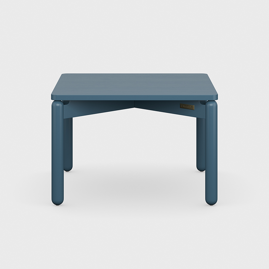 Столик кофейный Saga, 60х60 см, сине-зеленый