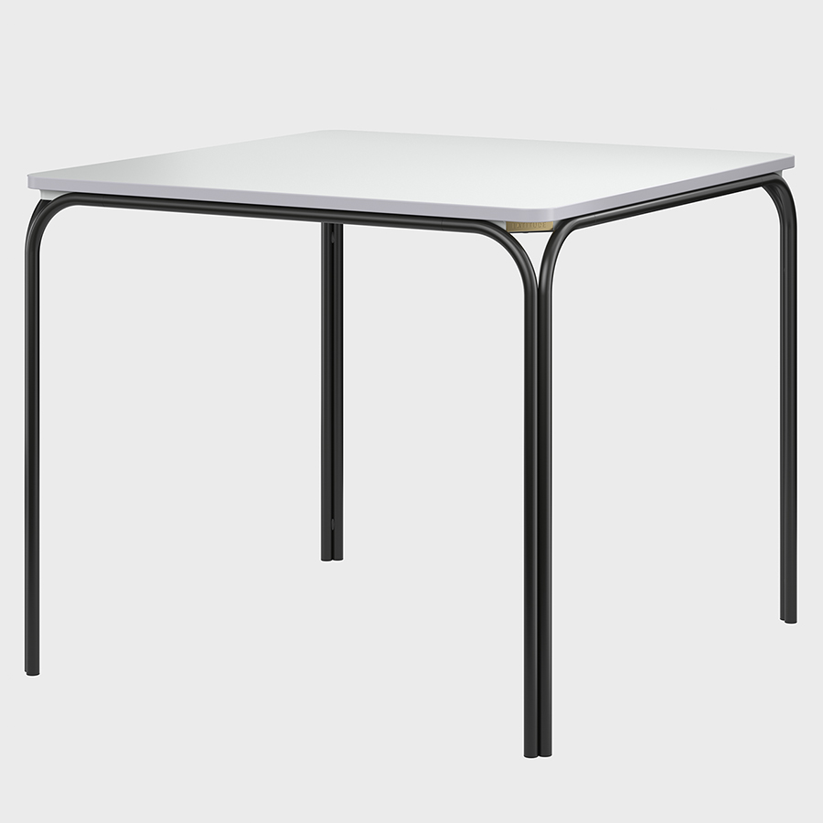 Стол обеденный Ror, 90х90 см, черный/серый