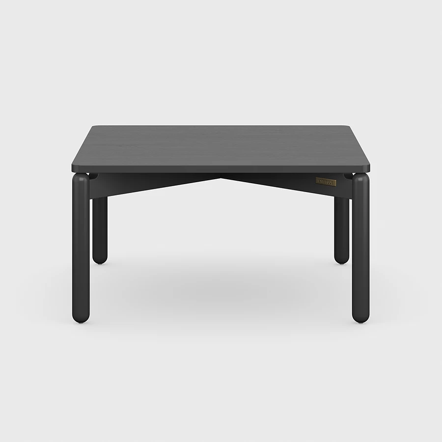 Столик кофейный Saga, 75х75 см, темно-серый