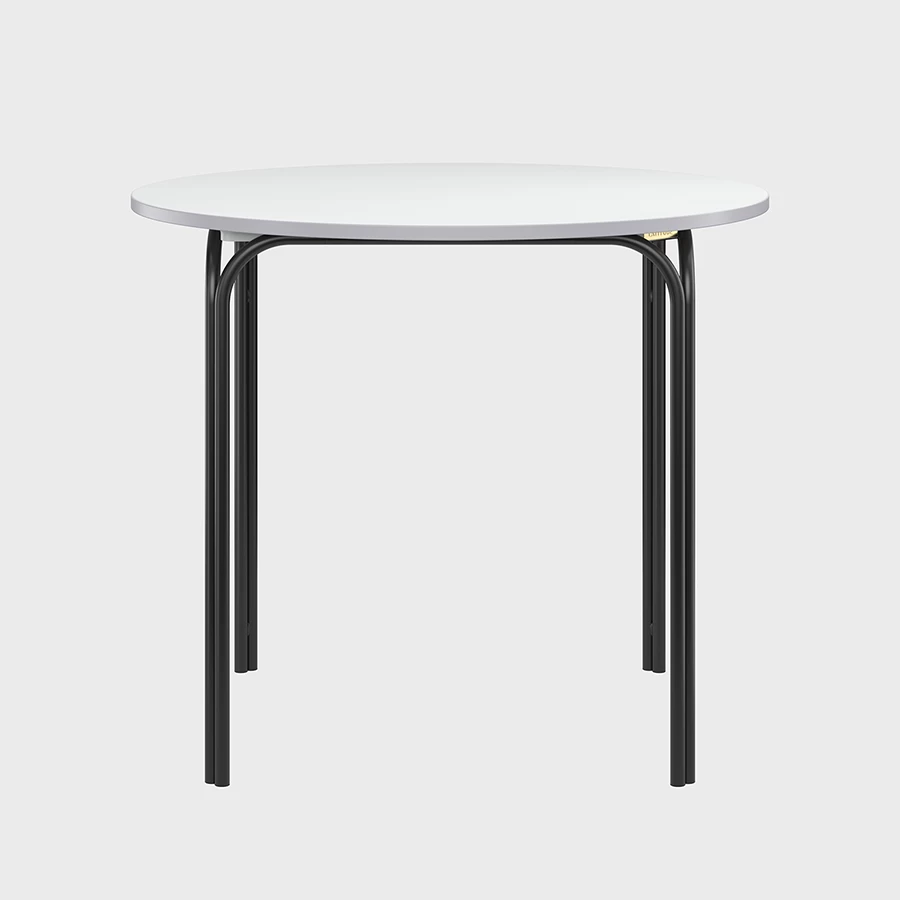 Стол обеденный Ror, Ø90 см, черный/серый