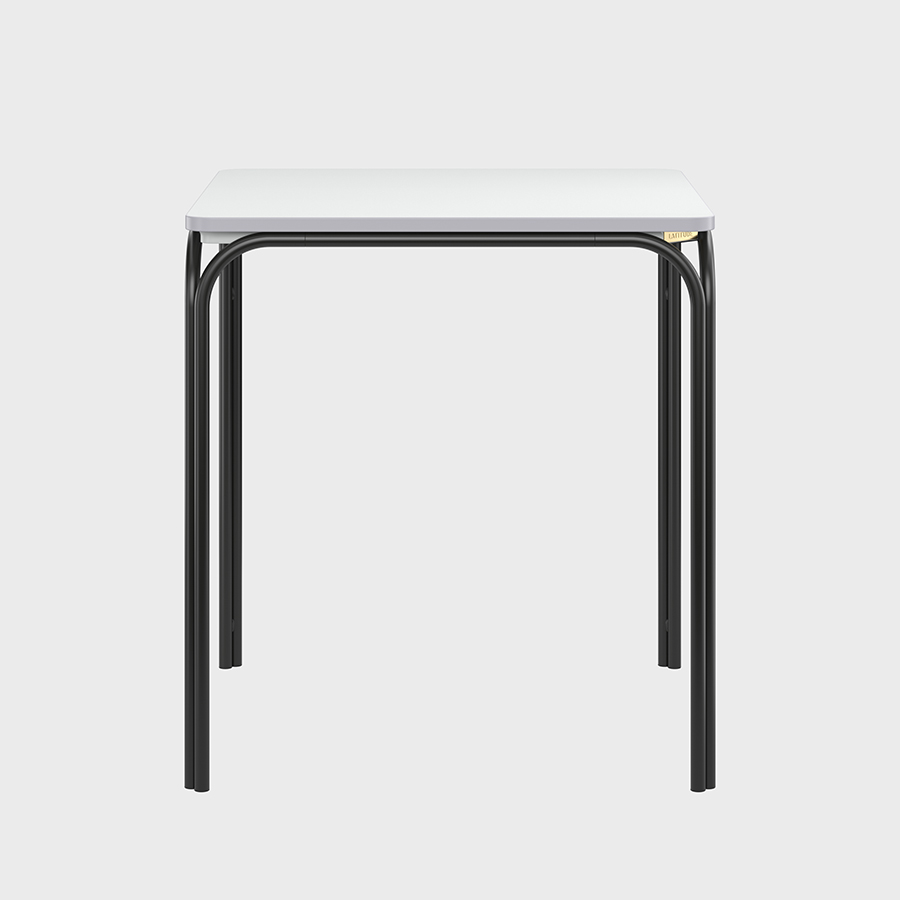 Стол обеденный Ror, 70х70 см, черный/серый