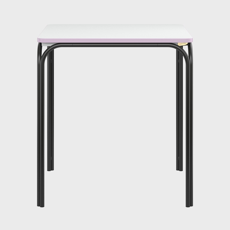 Стол обеденный Ror, 70х70 см, черный/серый/розовый