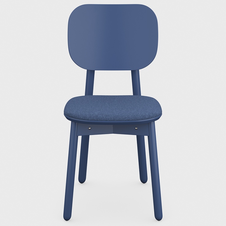 Стул Saga, рогожка, синий