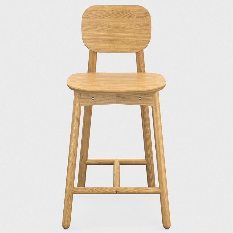 Стул полубарный Saga, ясень