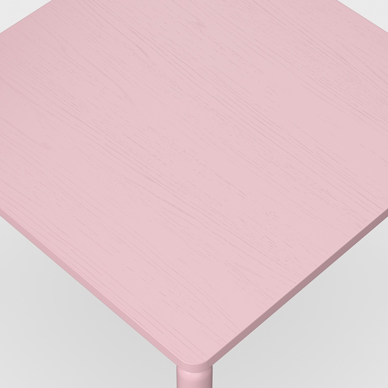 Столик кофейный Saga, 60х60 см, розовый